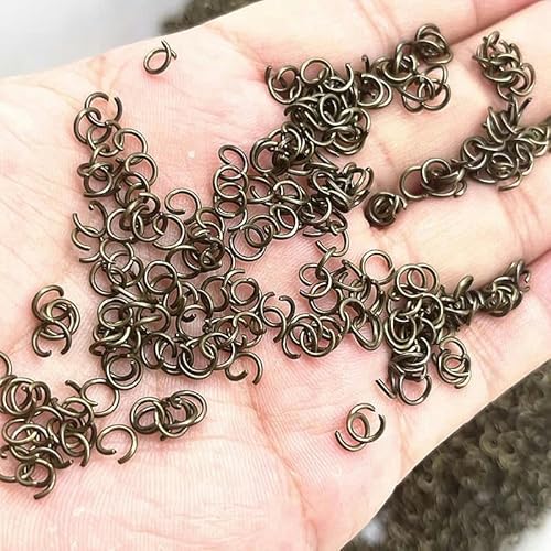 200 Stück/Los 4/5/6 mm Biegering, einzelne Schlaufe, offene Biegeringe, Spaltringe zur Schmuckherstellung, DIY-Halsketten, Armband-Kettenverbinder, 05–5 mm von VIEPGJ