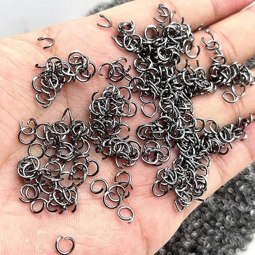 200 Stück/Los 4/5/6 mm Biegering, einzelne Schlaufe, offene Biegeringe, Spaltringe zur Schmuckherstellung, DIY-Halsketten, Armband-Kettenverbinder, 06–6 mm von VIEPGJ