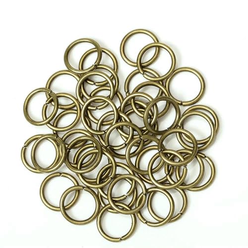 200 Stück/Los Großhandel Offene Kreis Biegeringe Halskette Armband Ohrring Anhänger Anschlüsse DIY Herstellung Schmuck Basteln Zubehör-Antike Bronze-4,0 mm von VIEPGJ