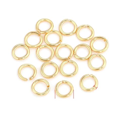 200 Stück offene Biegeringe aus Edelstahl zur Schmuckherstellung, 3,0 mm, 4,0 mm, 5 mm, 6 mm, Spaltring-Verbinder für DIY-Schmuckzubehör, 4,5 x 0,7 mm von VIEPGJ