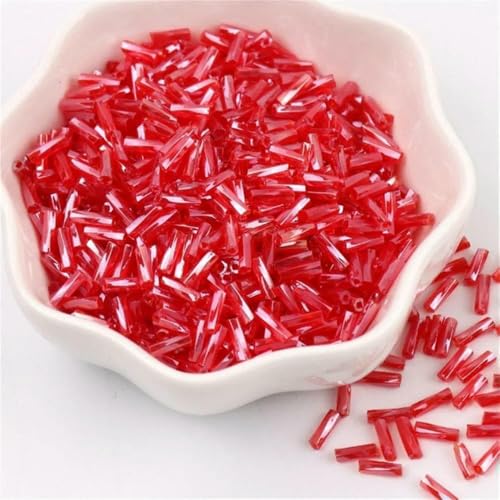 300 Stück 11/0 Röhrenperlen 2 x 6 mm, gedrehte Glasperlen, spiralförmige Rocailles-Perlen für DIY-Armbänder, Schmuck, Kleiderherstellung, Kleidungsstücke, Zubehör – Oling Red36 – 2 x 6 mm, 450 g, 300 Stück 11/0 Röhrenperlen 2 x 6 mm, gedrehte Glasperlen, spiralförmige Rocailles-Perlen für DIY-Armbänder, Schmuck, Kleiderherstellung, Kleidungsstücke, Zubehör – Oling Red36 – 2 x 6 mm, 450 g, von VIEPGJ