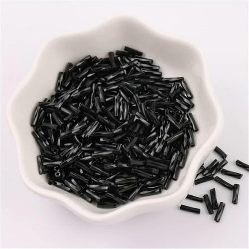 300 Stück 11/0 Röhrenperlen 2 x 6 mm, gedrehte Glasperlen, spiralförmige Rocailles-Perlen für DIY-Armbänder, Schmuck, Kleiderherstellung, Kleidungsstücke, Zubehör – einfarbig schwarz 12 – 2 x 6 m 300 Stück 11/0 Röhrenperlen 2 x 6 mm, gedrehte Glasperlen, spiralförmige Rocailles-Perlen für DIY-Armbänder, Schmuck, Kleiderherstellung, Kleidungsstücke, Zubehör – einfarbig schwarz 12 – 2 x 6 m von VIEPGJ
