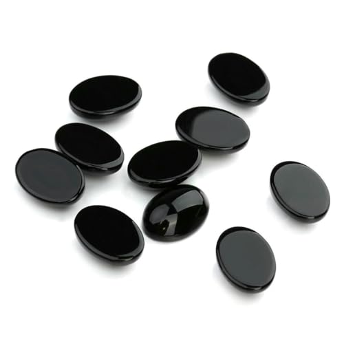 5/10 Stück/Packung Cabochon Naturstein Oval Achat Lapis Tigerauge Lose Perlen Flache Rückseite Cameo Cabochon Abstandshalter zur Schmuckherstellung-Schwarzer Achat-18x25mm 10 Stück 5/10 Stück/Packung Cabochon Naturstein Oval Achat Lapis Tigerauge Lose Perlen Flache Rückseite Cameo Cabochon Abstandshalter zur Schmuckherstellung-Schwarzer Achat-18x25mm 10 Stück von VIEPGJ