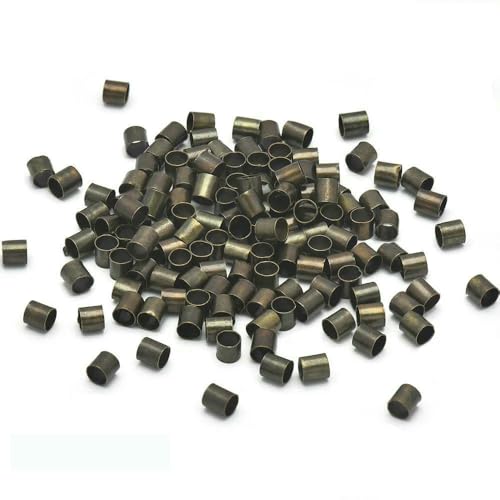 500 Stück Messingrohr-Quetschperlen, Säulenkordel-Abdeckungen, Enden, Platin, für DIY-Schmuckherstellung, Antik-Antik-Durchmesser 2,0 mm, 500 Stück 500 Stück Messingrohr-Quetschperlen, Säulenkordel-Abdeckungen, Enden, Platin, für DIY-Schmuckherstellung, Antik-Antik-Durchmesser 2,0 mm, 500 Stück von VIEPGJ