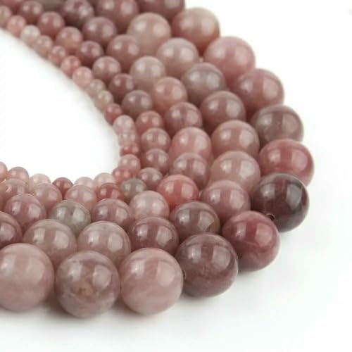 Mineralperlen im 47-Stil, Naturstein, Amazonit, Rhodonit, Sediment, Jade, Jaspis, Steinperlen zur Schmuckherstellung, DIY-Armband, 15 Zoll, Erdbeerquarz, 10 mm, 36 Perlen Mineralperlen im 47-Stil, Naturstein, Amazonit, Rhodonit, Sediment, Jade, Jaspis, Steinperlen zur Schmuckherstellung, DIY-Armband, 15 Zoll, Erdbeerquarz, 10 mm, 36 Perlen von VIEPGJ