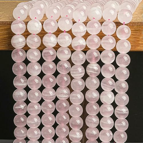 Natürlicher glatter Calcit-Stein, runde Perlen, Abstandshalter, Edelstein, rosa, für die Schmuckherstellung, DIY-Armbänder, Ohrringe, handgefertigte Accessoires, 15 Zoll, rosa, 6 mm, ca. 64 Perl Natürlicher glatter Calcit-Stein, runde Perlen, Abstandshalter, Edelstein, rosa, für die Schmuckherstellung, DIY-Armbänder, Ohrringe, handgefertigte Accessoires, 15 Zoll, rosa, 6 mm, ca. 64 Perl von VIEPGJ
