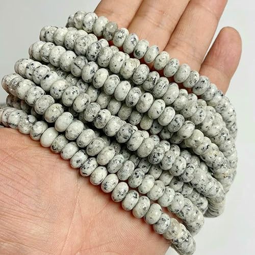 Naturstein-Rondelle-Perlen, Jaspis, Jade, Abstandshalter, runde, flache Perle, DIY-Armband, Halskette, Ohrringe, Zubehör, Größe 5 x 8 mm, 3 Jaspis-5 x 8 mm, 68 bis 70 Stück Naturstein-Rondelle-Perlen, Jaspis, Jade, Abstandshalter, runde, flache Perle, DIY-Armband, Halskette, Ohrringe, Zubehör, Größe 5 x 8 mm, 3 Jaspis-5 x 8 mm, 68 bis 70 Stück von VIEPGJ