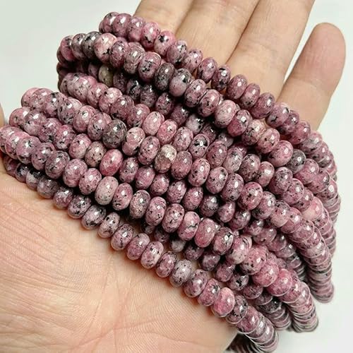 Naturstein-Rondellperlen, Jaspis, Jade, Abstandshalter, runde, flache Perle, DIY-Armband, Halskette, Ohrringe, Zubehör, Größe 5 x 8 mm, 15 rote Jaspisperlen, 5 x 8 mm, 68 bis 70 Stück Naturstein-Rondellperlen, Jaspis, Jade, Abstandshalter, runde, flache Perle, DIY-Armband, Halskette, Ohrringe, Zubehör, Größe 5 x 8 mm, 15 rote Jaspisperlen, 5 x 8 mm, 68 bis 70 Stück von VIEPGJ