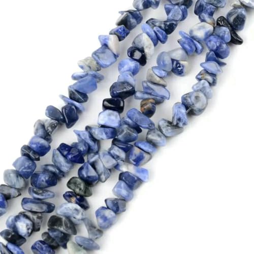 Unregelmäßige Freeform-Chip-Kiesperlen, Naturstein, Amethyste, Tigerauge-Perlen zur Schmuckherstellung, 3–5–8–12 mm, DIY-Halskette, 40,6 cm, Sodalith, 3–5 mm, 40,6 cm Unregelmäßige Freeform-Chip-Kiesperlen, Naturstein, Amethyste, Tigerauge-Perlen zur Schmuckherstellung, 3–5–8–12 mm, DIY-Halskette, 40,6 cm, Sodalith, 3–5 mm, 40,6 cm von VIEPGJ