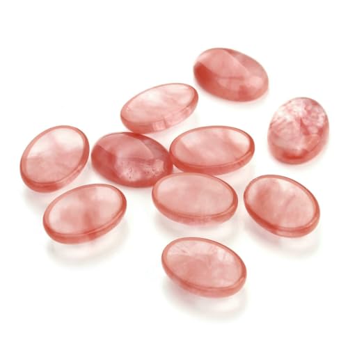 VIEPGJ 5/10 Stück/Packung Cabochon Naturstein Oval Achat Lapis Tigerauge Lose Perlen Flache Rückseite Cameo Cabochon Abstandshalter für Schmuckherstellung-Wassermelonenrot-10x14,0mm 10 Stück VIEPGJ 5/10 Stück/Packung Cabochon Naturstein Oval Achat Lapis Tigerauge Lose Perlen Flache Rückseite Cameo Cabochon Abstandshalter für Schmuckherstellung-Wassermelonenrot-10x14,0mm 10 Stück von VIEPGJ