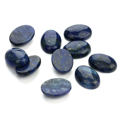 VIEPGJ 5/10 Stück/Packung Cabochon Naturstein Oval Achat Lapis Tigerauge Lose Perlen Flache Rückseite Kamee Cabochon Abstandshalter für Schmuckherstellung-Lapislazuli-18x25mm 10 Stück VIEPGJ 5/10 Stück/Packung Cabochon Naturstein Oval Achat Lapis Tigerauge Lose Perlen Flache Rückseite Kamee Cabochon Abstandshalter für Schmuckherstellung-Lapislazuli-18x25mm 10 Stück von VIEPGJ