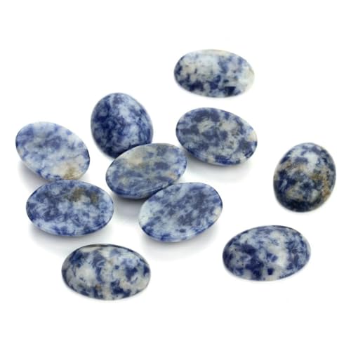 VIEPGJ 5/10 Stück/Packung Cabochon Naturstein Oval Achat Lapis Tigerauge Lose Perlen Flache Rückseite Kamee Cabochon Abstandshalter zur Schmuckherstellung-Blaue Spitze-18x25mm 10 Stück VIEPGJ 5/10 Stück/Packung Cabochon Naturstein Oval Achat Lapis Tigerauge Lose Perlen Flache Rückseite Kamee Cabochon Abstandshalter zur Schmuckherstellung-Blaue Spitze-18x25mm 10 Stück von VIEPGJ