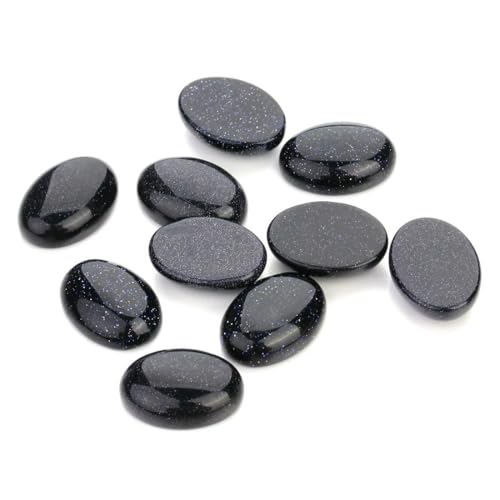 VIEPGJ 5/10 Stück/Packung Cabochon Naturstein Oval Achat Lapis Tigerauge Lose Perlen Flache Rückseite Kamee Cabochon Abstandshalter zur Schmuckherstellung-Blauer Sandstein-18x25mm 10 Stück VIEPGJ 5/10 Stück/Packung Cabochon Naturstein Oval Achat Lapis Tigerauge Lose Perlen Flache Rückseite Kamee Cabochon Abstandshalter zur Schmuckherstellung-Blauer Sandstein-18x25mm 10 Stück von VIEPGJ