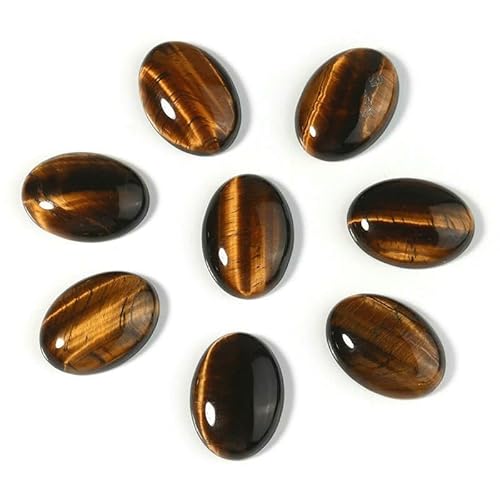 VIEPGJ 5/10 Stück/Packung Cabochon Naturstein Oval Achat Lapis Tigerauge Lose Perlen Flache Rückseite Kamee Cabochon Abstandshalter zur Schmuckherstellung-Gelbes Tigerauge-18x25mm 10 Stück VIEPGJ 5/10 Stück/Packung Cabochon Naturstein Oval Achat Lapis Tigerauge Lose Perlen Flache Rückseite Kamee Cabochon Abstandshalter zur Schmuckherstellung-Gelbes Tigerauge-18x25mm 10 Stück von VIEPGJ