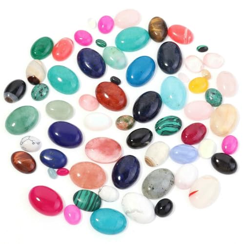 VIEPGJ 5/10 Stück/Packung Cabochon Naturstein Oval Achat Lapis Tigerauge Lose Perlen Flache Rückseite Kamee Cabochon Abstandshalter zur Schmuckherstellung-Mix-18x25mm 10 Stück VIEPGJ 5/10 Stück/Packung Cabochon Naturstein Oval Achat Lapis Tigerauge Lose Perlen Flache Rückseite Kamee Cabochon Abstandshalter zur Schmuckherstellung-Mix-18x25mm 10 Stück von VIEPGJ