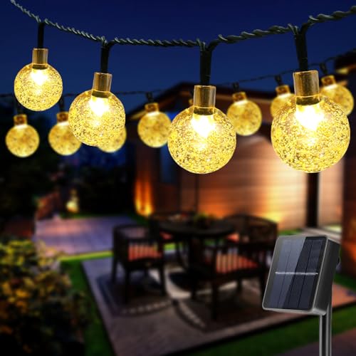 VIFLYKOO Solar Lichterkette Aussen, 11M 50 LED Lichterkette Außen, 8 Modi IP65 Wasserdicht Solarlichterkette Außen, Lampions Außen Wetterfest für Garten,Terrasse, Balkon, Hof, Party, Weihnachten Deko von VIFLYKOO