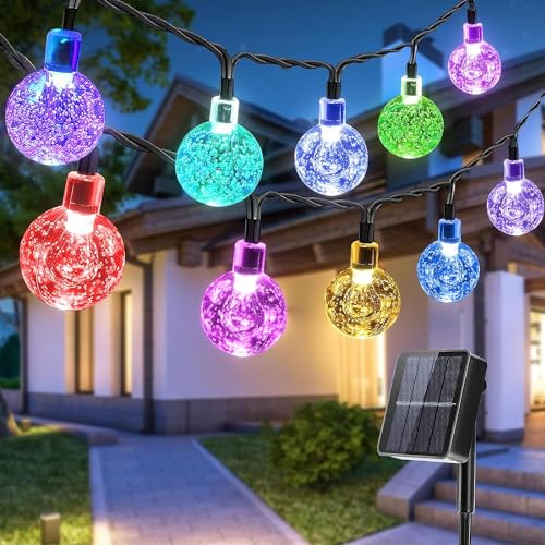 VIFLYKOO Solar Lichterkette Aussen 7M, 50 LED Lichterkette Außen Solar Bunt, 8 Modi IP65 Wasserdicht Solarlichterkette Outdoor Wetterfest für Garten, Balkon, Terrasse, Hof, Party von VIFLYKOO