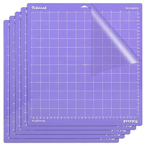 VIKDOOK Schneidematte für Cricut Maker 3/Maker/Explore 3/Air 2/Air/One 12 x 12 30,5 x 30,5 Variety Grip Replacement Adhesive Light Standard Starke Griffmatte für Cricut-Zubehör von VIKDOOK