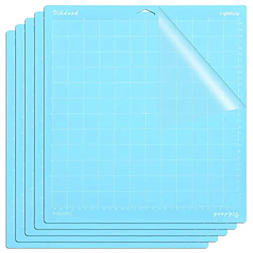 VIKDOOK Schneidematte für Cricut Maker 3/Maker/Explore 3/Air 2/Air/One 12 x 12 30,5 x 30,5 Variety Grip Replacement Adhesive Light Standard Starke Griffmatte für Cricut-Zubehör von VIKDOOK