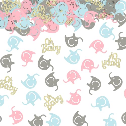 VIKY® Babyparty Deko Konfetti Tischdeko Gold, 100 Stück Gender Reveal Party Deko Confetti, Streudeko Oh Baby Deko, Babyshowerparty Deko Junge Mädchen, Glitzer Confetti für Baby Shower Deko von VIKY