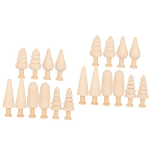 2 Sätze Kleiner Holzpilz Weihnachtsbaum Mini Fliegen Figur Puppenhaus Miniatur Bausatz Selber Machen Treibholz Blattlos Bastelbaum Tür Leerzeichen Jouet Noel Lotusbaum 10 Stück * 2 VILLCASE von VILLCASE