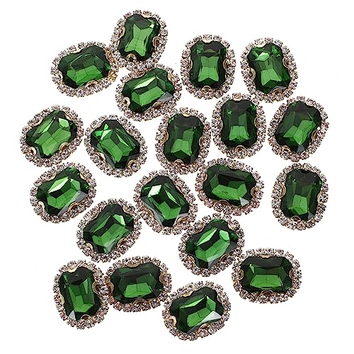 20St Kleidung DIY Strasssteine bastelzeug rhinestones Handgemachte Materialien accesories Dekorative Nähte Handyhülle selbst dekorieren Kleidung Strass Strassdekore Kupfer Green VILLCASE von VILLCASE