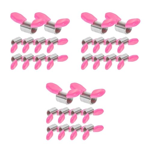 3 Sätze Fadenklemmfederperle Perlentrenner Für Die Schmuckherstellung Mini-perlenstopper Perlenstopper Aus Metall Mini-perlenklemmen Federstahl Rosa 10 Stück * 3 VILLCASE von VILLCASE