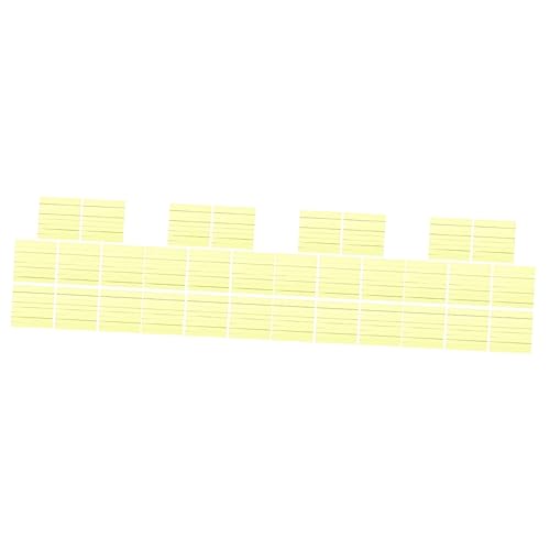 3200 Blatt Haftnotizen sticky notes book notizhefte notepad fluoreszierender Aufkleber fluoreszierende Seitenmarkierungen linierte selbstklebende Notizzettel Haftnotizblöcke Yellow VILLCASE von VILLCASE