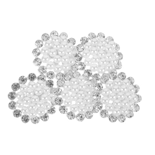 5St Diamantknöpfe aus Legierung Knöpfe für Kleidung Broschenknöpfe Boutonniere Perlmuttknöpfe Kleidungszubehör Decorative buttons austauschbare Strickknöpfe Mantel liefert Kristall VILLCASE von VILLCASE