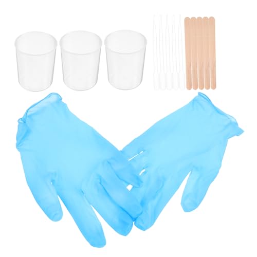 73 Stück 1 Set DIY Material Set Epoxidharz Krüge Töpfe Tragbarer Mixer Messbecher Farbbecher Zum Malen Spender Wasser Trinken Krug Kehrschaufel Messbecher DIY VILLCASE von VILLCASE