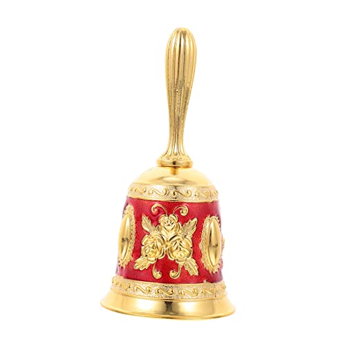 Rosen glocken Rufen Sie die Glocke an Buddha-Tischglocke dekorative Klingel Forderung shöne bescherung wedding bells Restaurant-Rufglocke Service-Handglocke Zinklegierung rot VILLCASE von VILLCASE