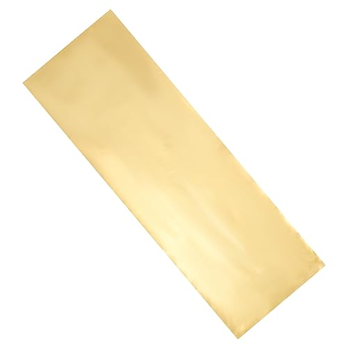 VILLCASE 1 Blatt Goldfarbenes Kunstleder Dachhimmel Stoff künstlich Samtstoff Spiegelpapier Vlies Lederbögen Hausbedarf Schmucklederpatches handwerkliches Leder Lederstoffe PU-Leder Golden von VILLCASE