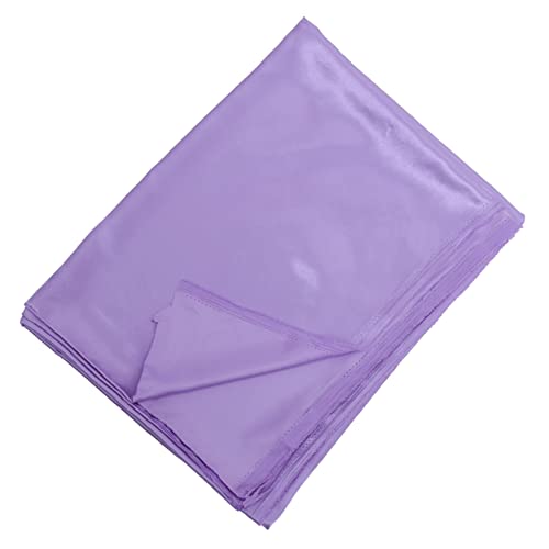 VILLCASE 1 Blatt Seidenimitat Seidiger Satinstoff Seidiger Stoff Patchwork Für Heimwerker Diy Liefert Tücher Selber Nähen Selbstgemachte Tücher Dekorativer Diy Stoff Violett Polyester von VILLCASE