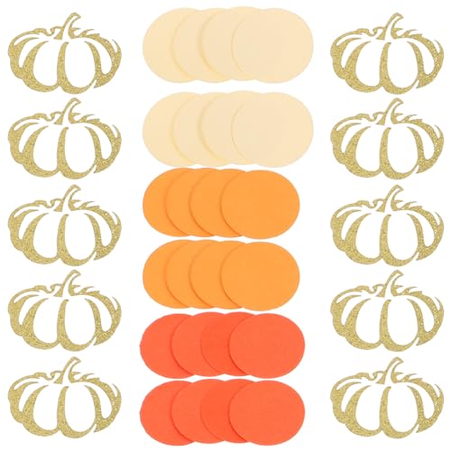 VILLCASE 1 Foto-Requisiten aus Papier Thanksgiving Dekoration Thanksgiving Decoration Pailletten- herbstliche Dekoration Halter Poms esstisch hochzeitsdeko Thanksgiving-Papierkonfetti von VILLCASE