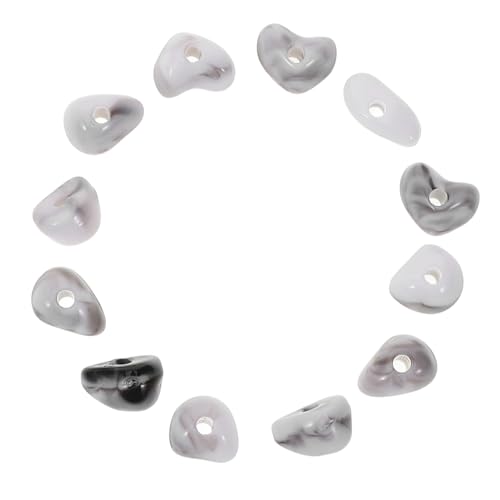 VILLCASE 1 Kiesperlen Glasperlen Handgefertigte Perlen DIY Perlen Perlenanhänger Abstandshalterperlen Charms Perlen DIY Ohrringe Perlen Getrommelte Glasperlen Raumperlen von VILLCASE