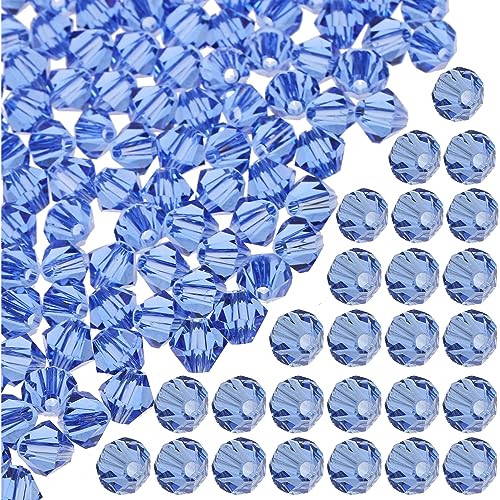 VILLCASE 1 Kristallperlen Schmuck Perlen Choker Halskette Diy Raute Rautenperlen Handwerkliche Herstellung Von Perlen Armband Diy Perlen Basteln Sie Lose Perlen Diy-material Glas Blue von VILLCASE