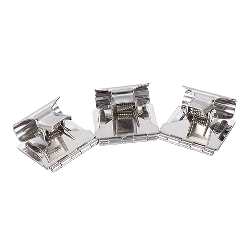 VILLCASE 1 Preisschild-clip Ecke Etiketten Namensschilder Mit Clips C Klemme Klebestreifen Display-tags Für Den Einzelhandel Fan-shop Die Büroware Tag-clips Galvanisiertes Eisen Silver von VILLCASE