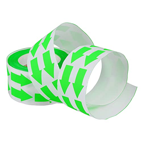 VILLCASE 1 Rolle Fluoreszierender -Aufkleber funkeln trendige Aufkleber saftig scrapbook scheckheft fluoreszierende Bastelaufkleber Warnhinweis-Aufkleber fluoreszierendes Papier Green von VILLCASE