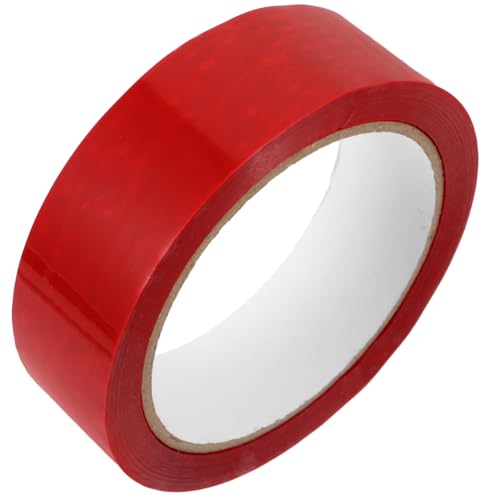 VILLCASE 1 Rolle Sicherheitsband Saum Klebeband für Verpackungskartons Bausatz einseitig Draht packing tape paketband manipulationssichere Aufkleber Beweisband Proofband das Haustier rot von VILLCASE