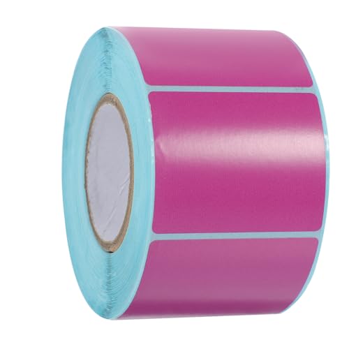 VILLCASE 1 Rolle Thermopapier Versandetiketten Preisaufkleber Klebrige Thermoetiketten Namensetiketten Aufkleber Selbstklebendes Etikett Selbstklebende Adressetiketten Klebeetikett Violett von VILLCASE