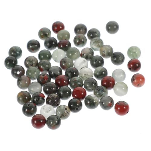 VILLCASE 1 Saite Afrikanische Blutsteinperlen Goldperlen Zahlenperlen Edelsteinperlen leuchtende Perlen Rocailles natursteinperlen gemstone beads schmuck DIY perlen dekorative Schmuckperlen von VILLCASE