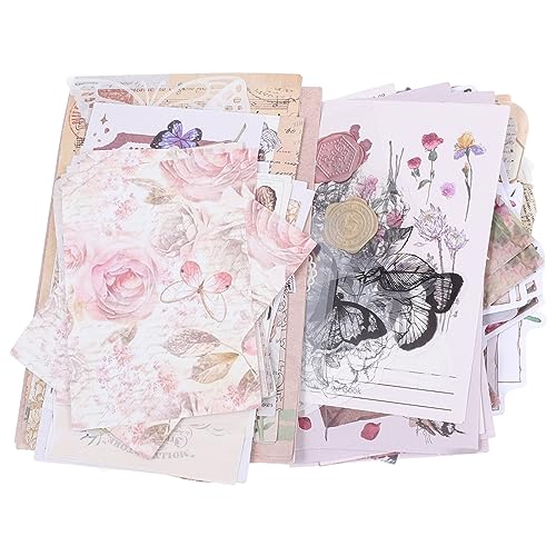 VILLCASE 1 Satz Aufkleber Material paket Handbuchaufkleber Lieferungen Schrott Scrapbooking Laptop-Aufkleber scrapbook paper the washi tape Handkontoaufkleber dekorative Aufkleber Papier von VILLCASE