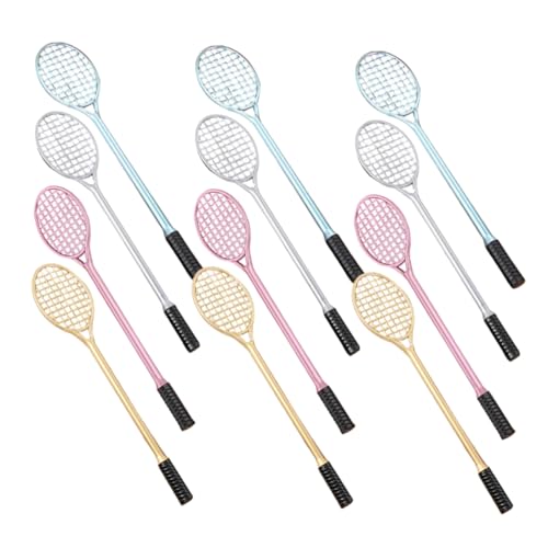 VILLCASE 1 Satz Badmintonschläger-gelstift Kugelschreiber Mit Sportmotiv Cartoon-stifte Niedlicher Tennisschläger-gel-tintenstift Tagebuchstifte Badminton-gastgeschenke Plastik 24st von VILLCASE