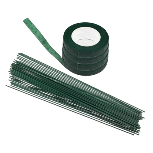 VILLCASE 1 Satz Blumenband-set Blumenladen Liefert Klebeband Filament Für Druckzwecke Figur Dekoration Süße Dekorationen Zaundekoration Liefert Dekoration Kleiner Baumschmuck Green Papier von VILLCASE