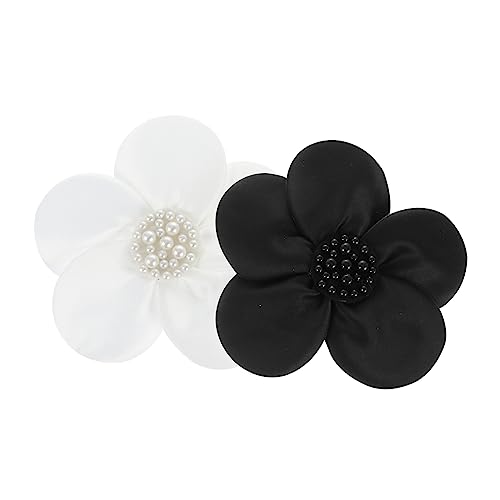 VILLCASE 1 Satz Blumenzubehör Perle Haarnadel Massenperlen Strassnadel Aufkleber Strudel Bastelzubehör Stoffblumen Blumendeko Selber Machen Stoff Zur Kleiderherstellung Die Seide Black 2st von VILLCASE