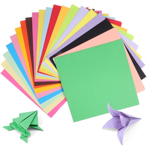 VILLCASE 1 Satz Buntes Origami Pastellpapier Zum Basteln Origami Papier In Gemischten Farben Quadratisches Papier Karton Farbiger Karton Farbiges Papier Scrapbooking Zubehör 200 Stück von VILLCASE