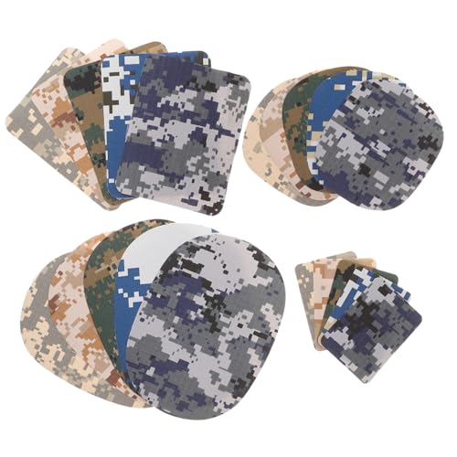 VILLCASE 1 Satz Camouflage Patches Der Patch Selbstklebende Camo Patches Stoffreparatur Patch Hut Patches Hosen Patches Aufnäher Patches Für Jacken Kleider Patches Kleidungs Patches 20 Stück von VILLCASE