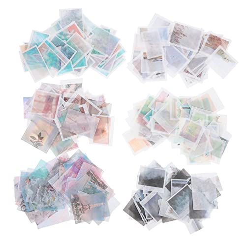 VILLCASE 1 Satz Dekoratives Aufkleberpaket Scrapbooking Sticker Scrapbook Stickers Dekorative Sticker Klebezettel Set Alphabet Schrott Zeitschriftenaufkleber Notizaufkleber Aus Papier 300st von VILLCASE