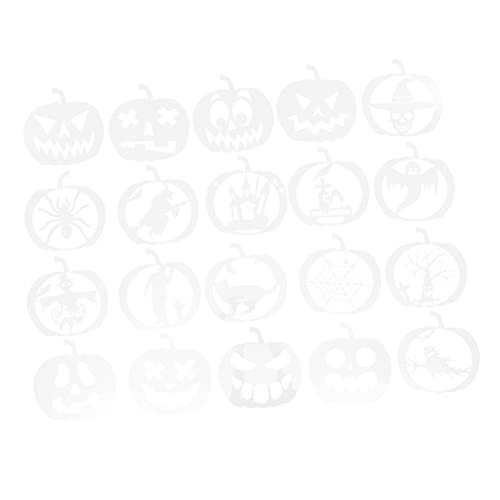 VILLCASE 1 Satz Halloween-vorlage Halloween Theme Halloween Basteln Halloweendeko Befestigung Schminkschablonen Wiederverwendbar Halloween-schablonen Schablonen Zum Malen Das Haustier 20st von VILLCASE