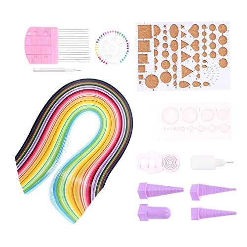 VILLCASE 1 Satz Handgefertigtes Quiltset Aus Papier Quilling Wickelwerkzeug Quilling-kits Für Anfänger Scrapbook-kit Sammelalbum Liefert Quilling-kunst-kit Materialpaket Für Scrapbooking von VILLCASE